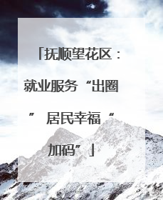 抚顺望花区：就业服务“出圈” 居民幸福“加码”