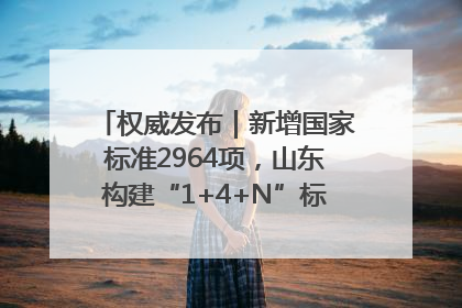 权威发布｜新增国家标准2964项，山东构建“1+4+N”标准化创新发展新格局