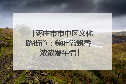 枣庄市市中区文化路街道：粽叶溢飘香 浓浓端午情
