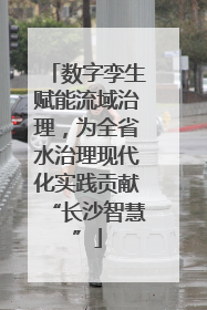 数字孪生赋能流域治理，为全省水治理现代化实践贡献“长沙智慧”