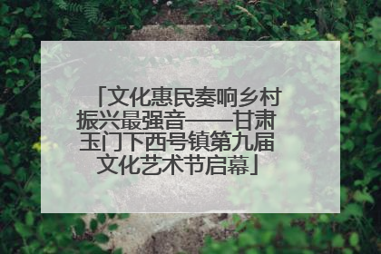 文化惠民奏响乡村振兴最强音——甘肃玉门下西号镇第九届文化艺术节启幕