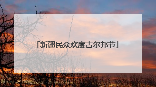 新疆民众欢度古尔邦节