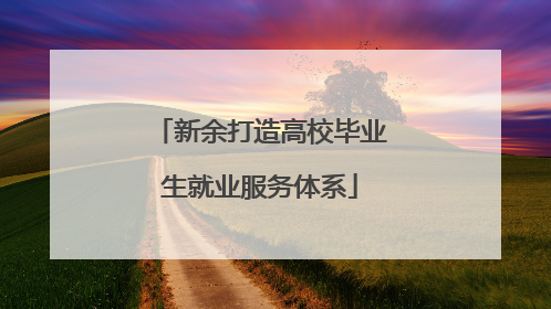 新余打造高校毕业生就业服务体系