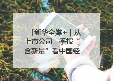 新华全媒+｜从上市公司一季报“含新量”看中国经济发展向“新”