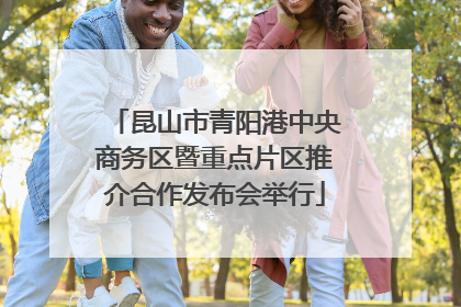 昆山市青阳港中央商务区暨重点片区推介合作发布会举行
