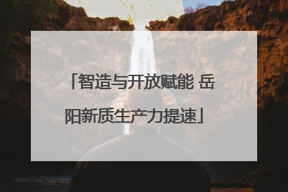 智造与开放赋能 岳阳新质生产力提速