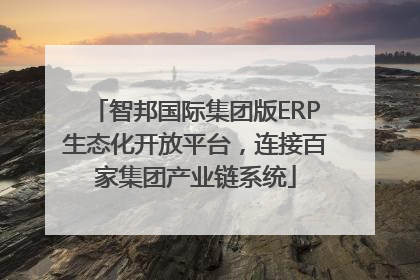 智邦国际集团版ERP生态化开放平台，连接百家集团产业链系统