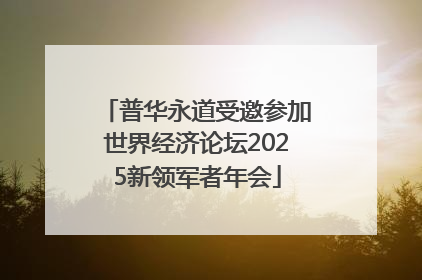 普华永道受邀参加世界经济论坛2025新领军者年会