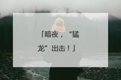 暗夜，“猛龙”出击！