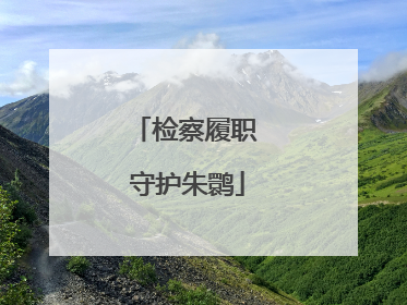 检察履职 守护朱鹮