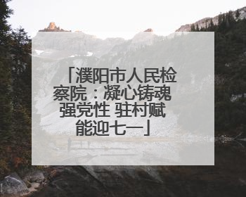 濮阳市人民检察院：凝心铸魂强党性 驻村赋能迎七一
