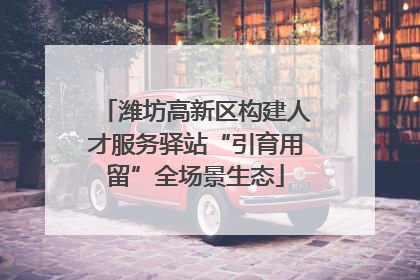 潍坊高新区构建人才服务驿站“引育用留”全场景生态