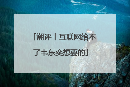 潮评丨互联网给不了韦东奕想要的