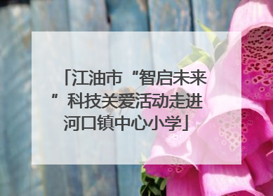 江油市“智启未来”科技关爱活动走进河口镇中心小学