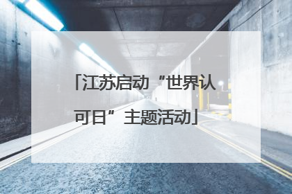 江苏启动“世界认可日”主题活动