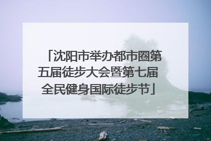 沈阳市举办都市圈第五届徒步大会暨第七届全民健身国际徒步节