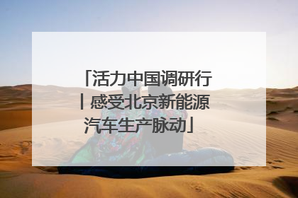 活力中国调研行丨感受北京新能源汽车生产脉动