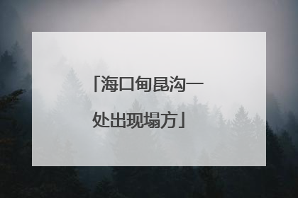 海口甸昆沟一处出现塌方
