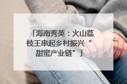 海南秀英：火山荔枝王串起乡村振兴“甜蜜产业链”