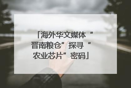 海外华文媒体“晋南粮仓”探寻“农业芯片”密码