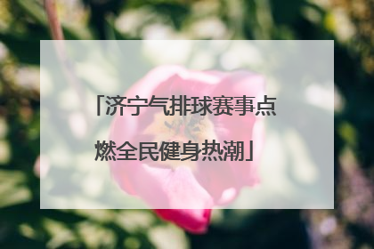 济宁气排球赛事点燃全民健身热潮