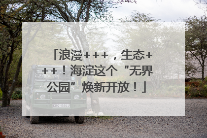 浪漫+++，生态+++！海淀这个“无界公园”焕新开放！