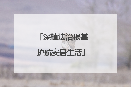 深植法治根基 护航安居生活