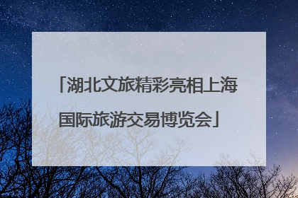 湖北文旅精彩亮相上海国际旅游交易博览会