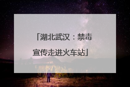 湖北武汉：禁毒宣传走进火车站