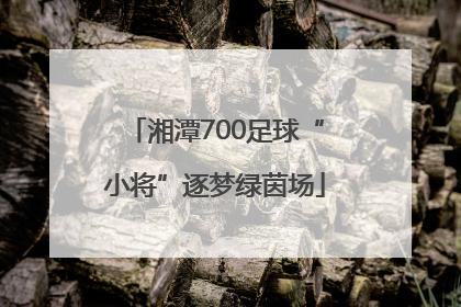 湘潭700足球“小将”逐梦绿茵场