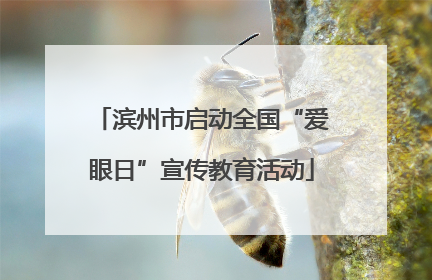 滨州市启动全国“爱眼日”宣传教育活动