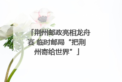 荆州邮政亮相龙舟赛 临时邮局“把荆州寄给世界”