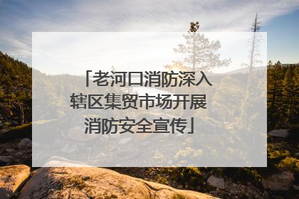 老河口消防深入辖区集贸市场开展消防安全宣传