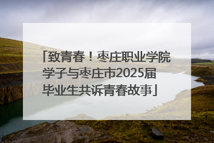 致青春！枣庄职业学院学子与枣庄市2025届毕业生共诉青春故事