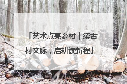 艺术点亮乡村｜续古村文脉，启耕读新程