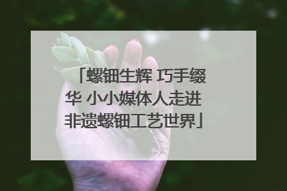 螺钿生辉 巧手缀华 小小媒体人走进非遗螺钿工艺世界