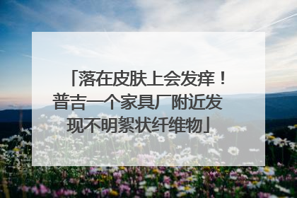 落在皮肤上会发痒！普吉一个家具厂附近发现不明絮状纤维物