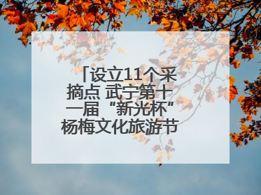 设立11个采摘点 武宁第十一届“新光杯”杨梅文化旅游节开幕（组图）