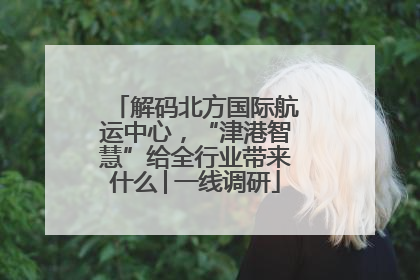 解码北方国际航运中心，“津港智慧”给全行业带来什么│一线调研