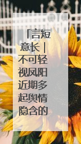 言短意长｜不可轻视凤阳近期多起舆情隐含的深层次问题