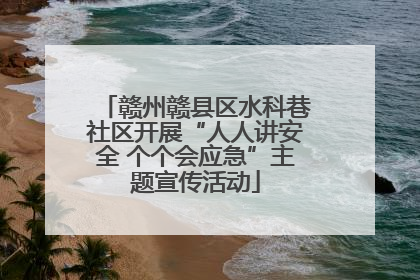 赣州赣县区水科巷社区开展“人人讲安全 个个会应急”主题宣传活动