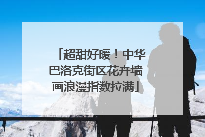 超甜好暖！中华巴洛克街区花卉墙画浪漫指数拉满