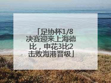 足协杯1/8决赛迎来上海德比，申花3比2击败海港晋级