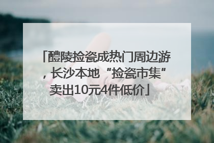 醴陵捡瓷成热门周边游，长沙本地“捡瓷市集”卖出10元4件低价