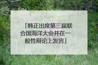 韩正出席第三届联合国海洋大会并在一般性辩论上发言