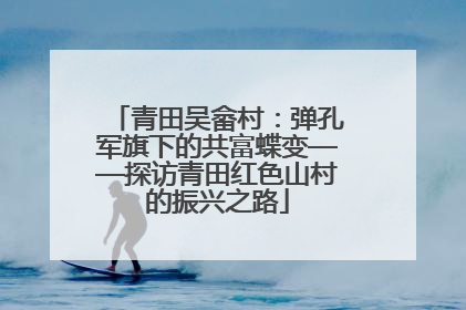 青田吴畲村：弹孔军旗下的共富蝶变——探访青田红色山村的振兴之路