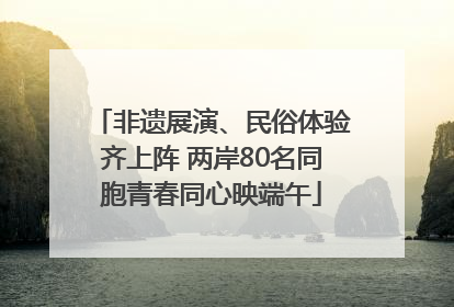 非遗展演、民俗体验齐上阵 两岸80名同胞青春同心映端午