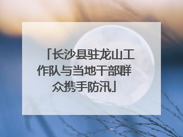 长沙县驻龙山工作队与当地干部群众携手防汛