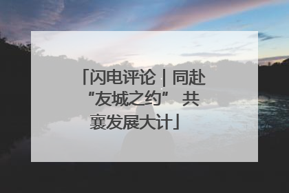 闪电评论｜同赴“友城之约” 共襄发展大计
