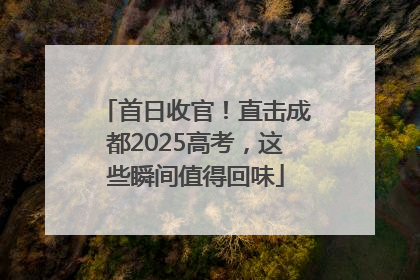 首日收官！直击成都2025高考，这些瞬间值得回味
